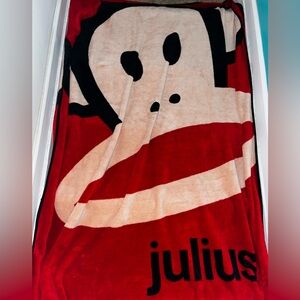 PAUL FRANK Julius and Friends large VTG fleece blanket